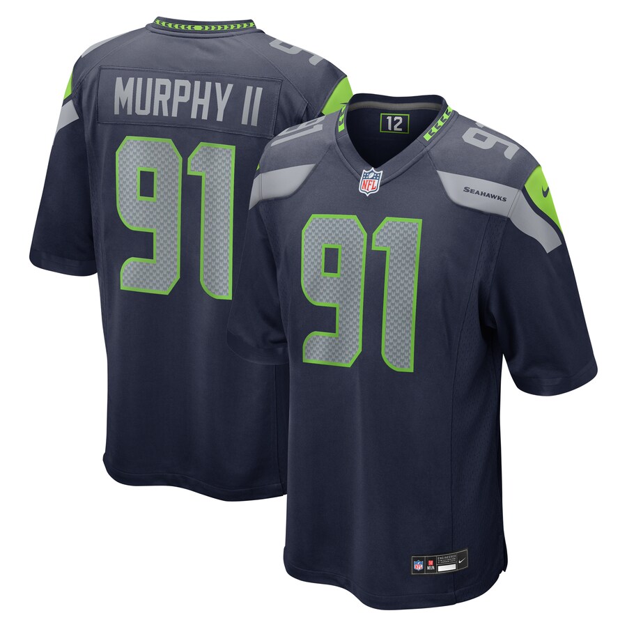 Byron Murphy II Seattle Seahawks Nike  Player Game Jersey - College Navy thumbnail 1