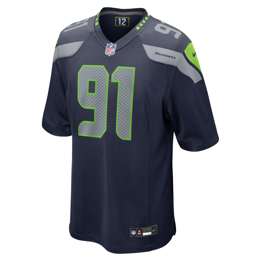 Byron Murphy II Seattle Seahawks Nike  Player Game Jersey - College Navy thumbnail 3