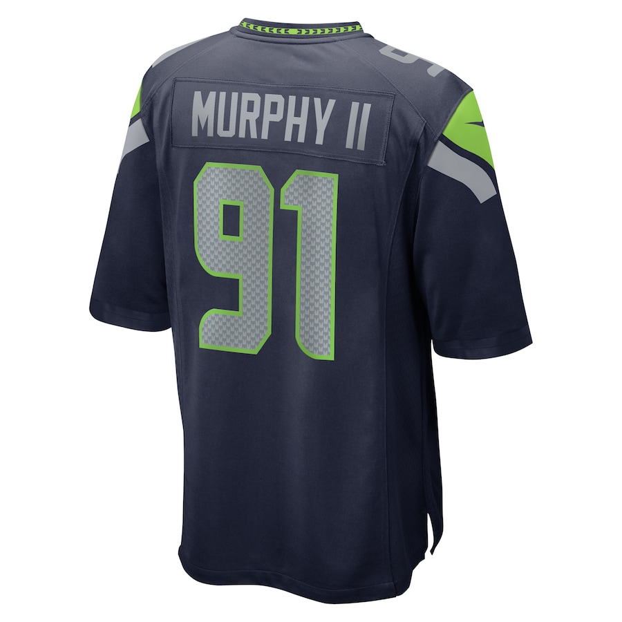 Byron Murphy II Seattle Seahawks Nike  Player Game Jersey - College Navy thumbnail 4