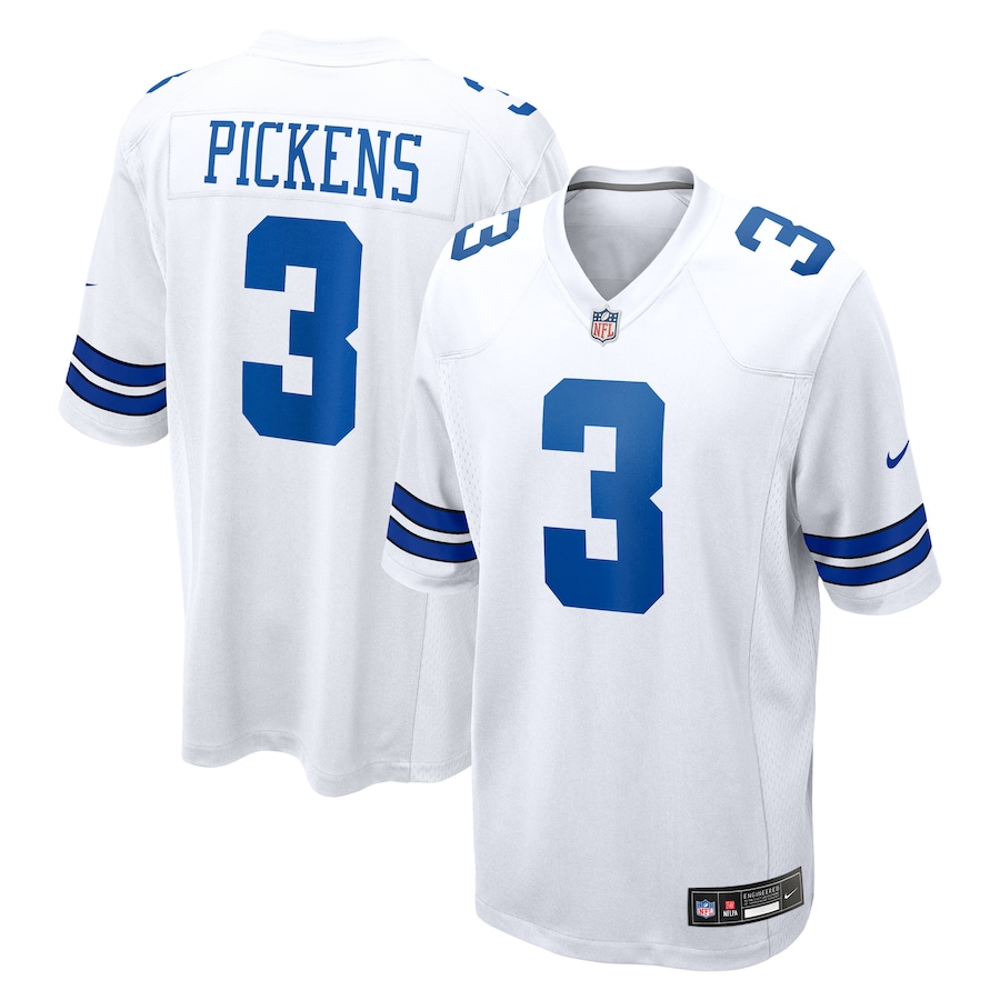 George Pickens Dallas Cowboys Nike Game Jersey - White thumbnail 2