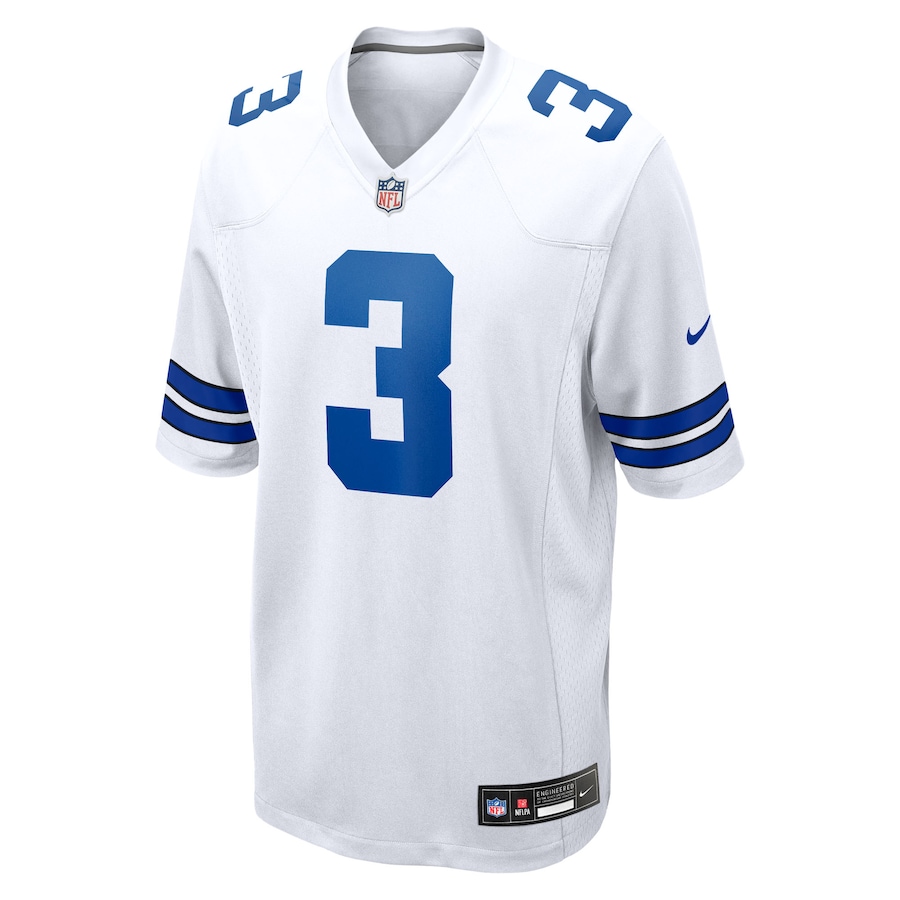 George Pickens Dallas Cowboys Nike Game Jersey - White thumbnail 3