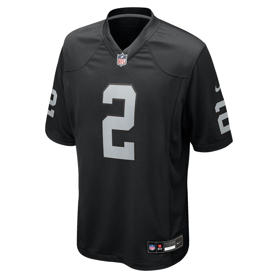 Ashton Jeanty Las Vegas Raiders Nike Youth Game Jersey - Black thumbnail 3