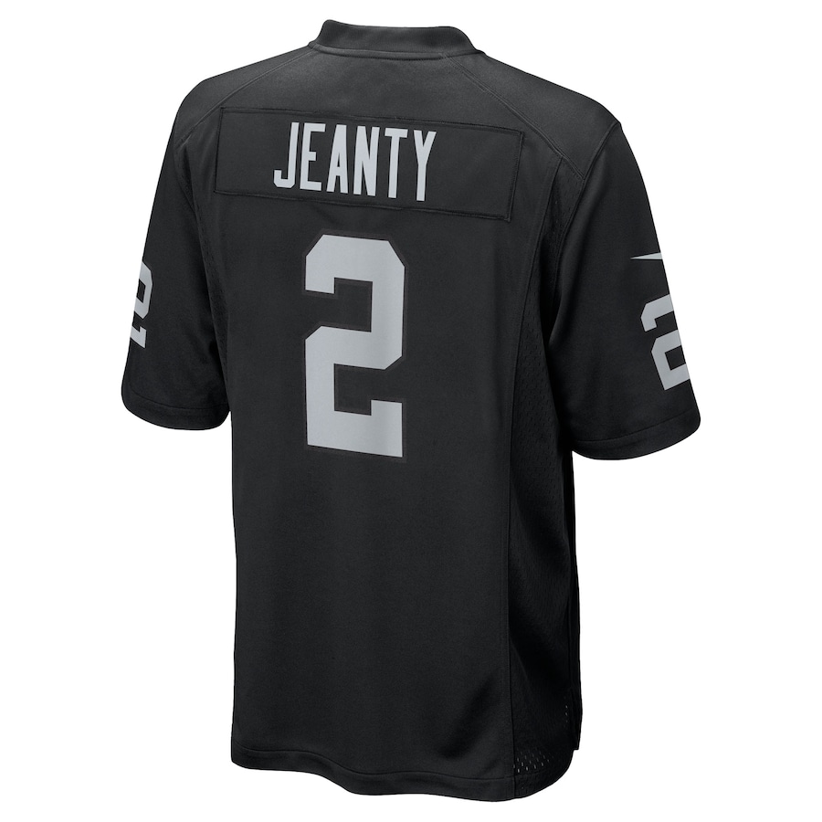 Ashton Jeanty Las Vegas Raiders Nike Youth Game Jersey - Black thumbnail 4