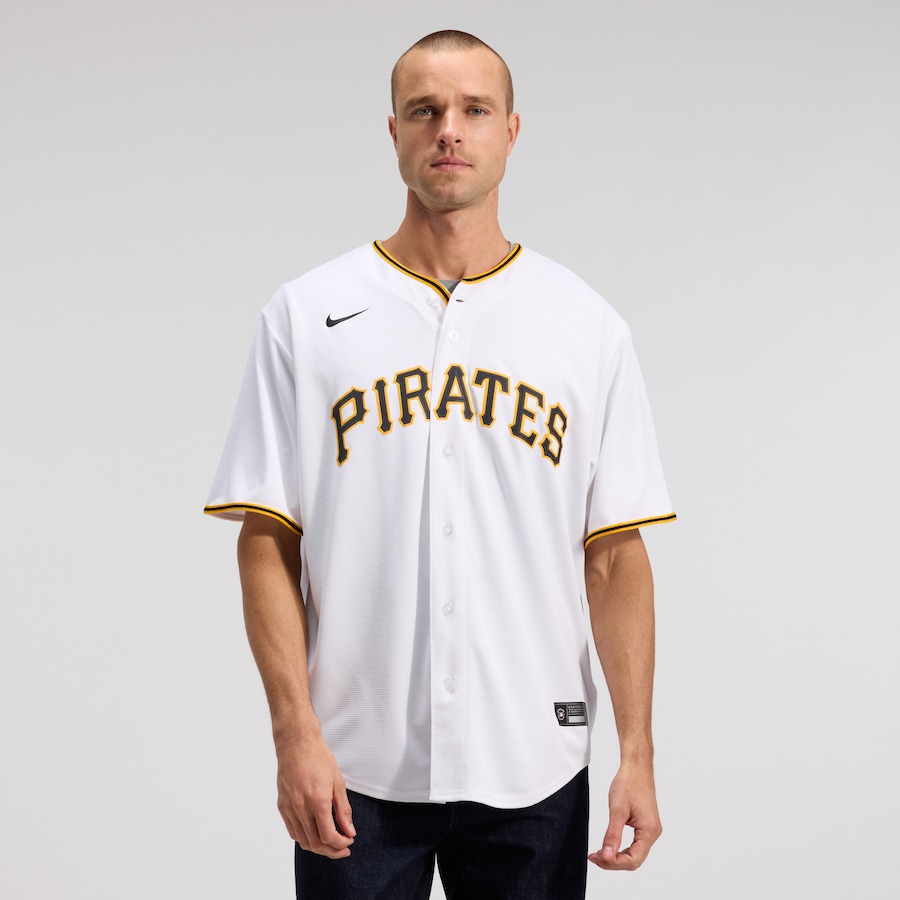 Paul Skenes Pittsburgh Pirates Nike Home Replica Player Jersey - White thumbnail 3
