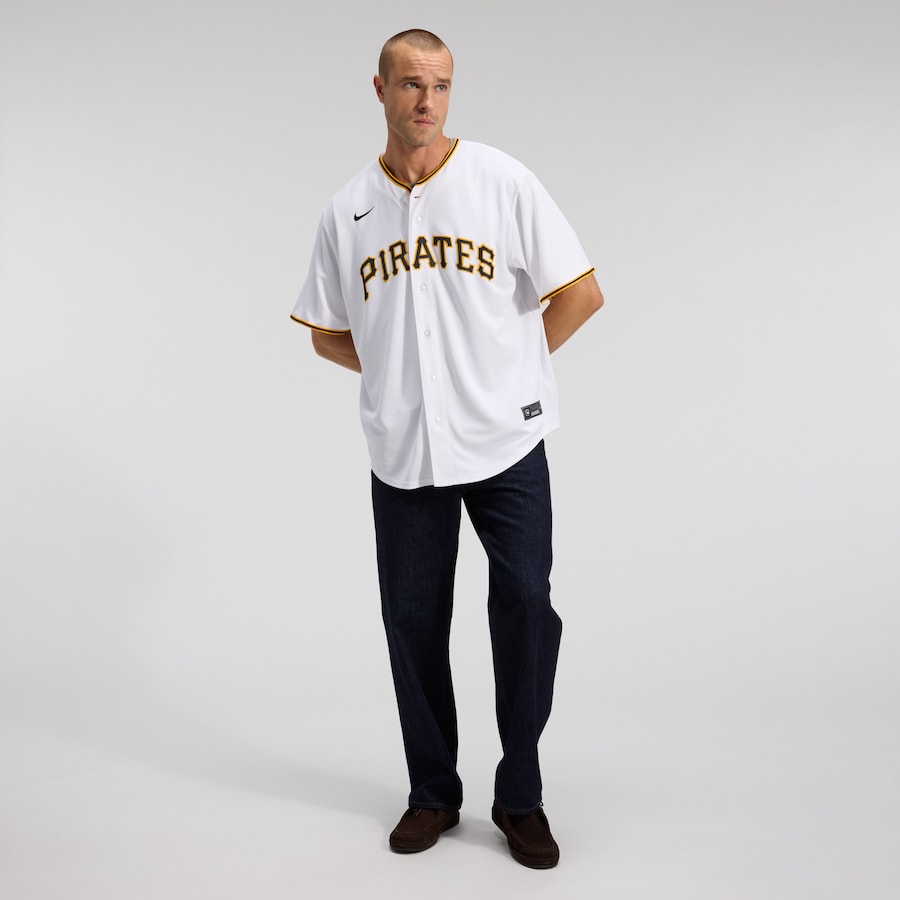 Paul Skenes Pittsburgh Pirates Nike Home Replica Player Jersey - White thumbnail 5