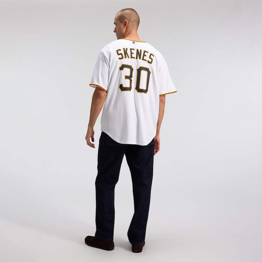 Paul Skenes Pittsburgh Pirates Nike Home Replica Player Jersey - White thumbnail 6