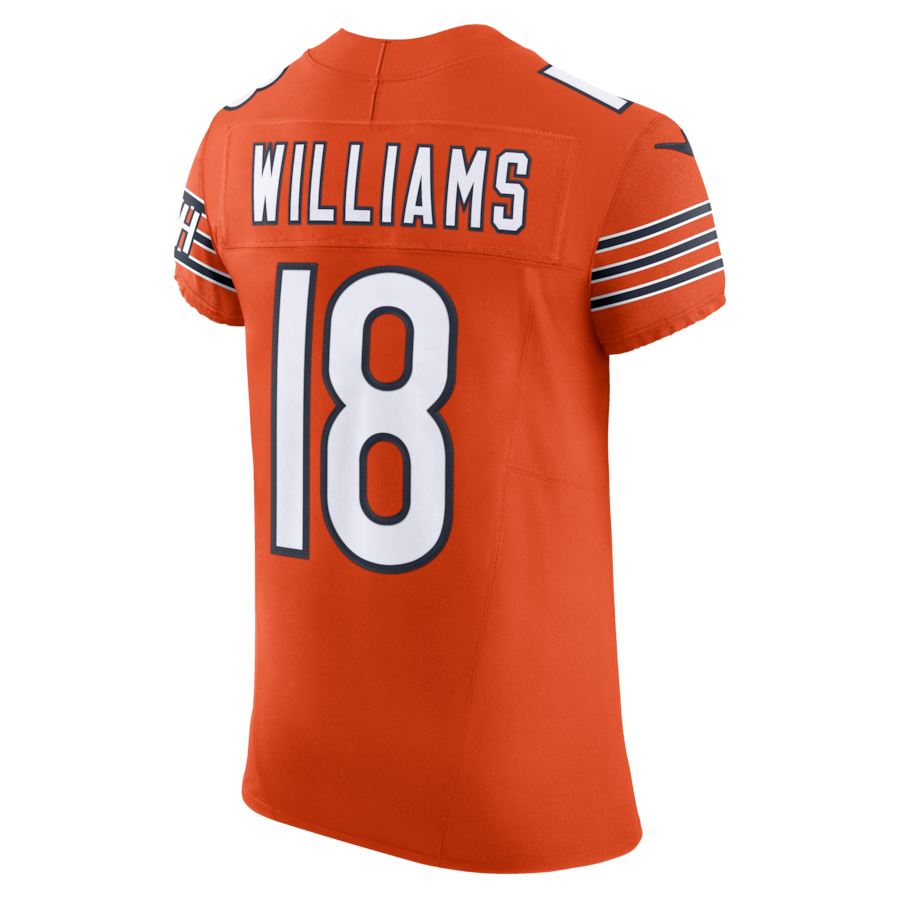 Caleb Williams Chicago Bears Nike Alternate Vapor F.U.S.E. Elite Jersey - Orange thumbnail 8