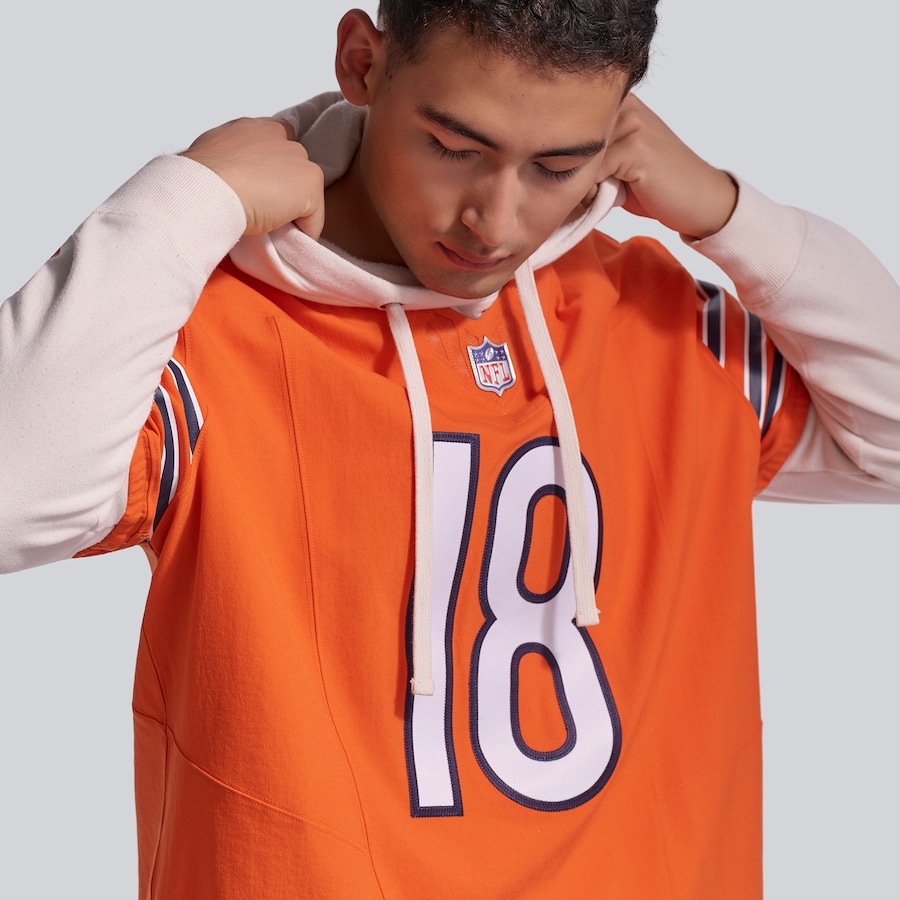 Caleb Williams Chicago Bears Nike Alternate Vapor F.U.S.E. Elite Jersey - Orange thumbnail 10