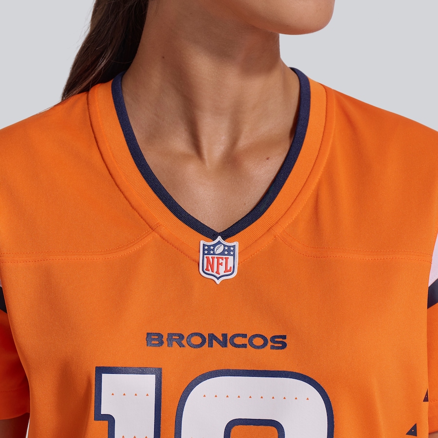 Bo Nix Denver Broncos Nike Women's Game Jersey -  Orange thumbnail 9