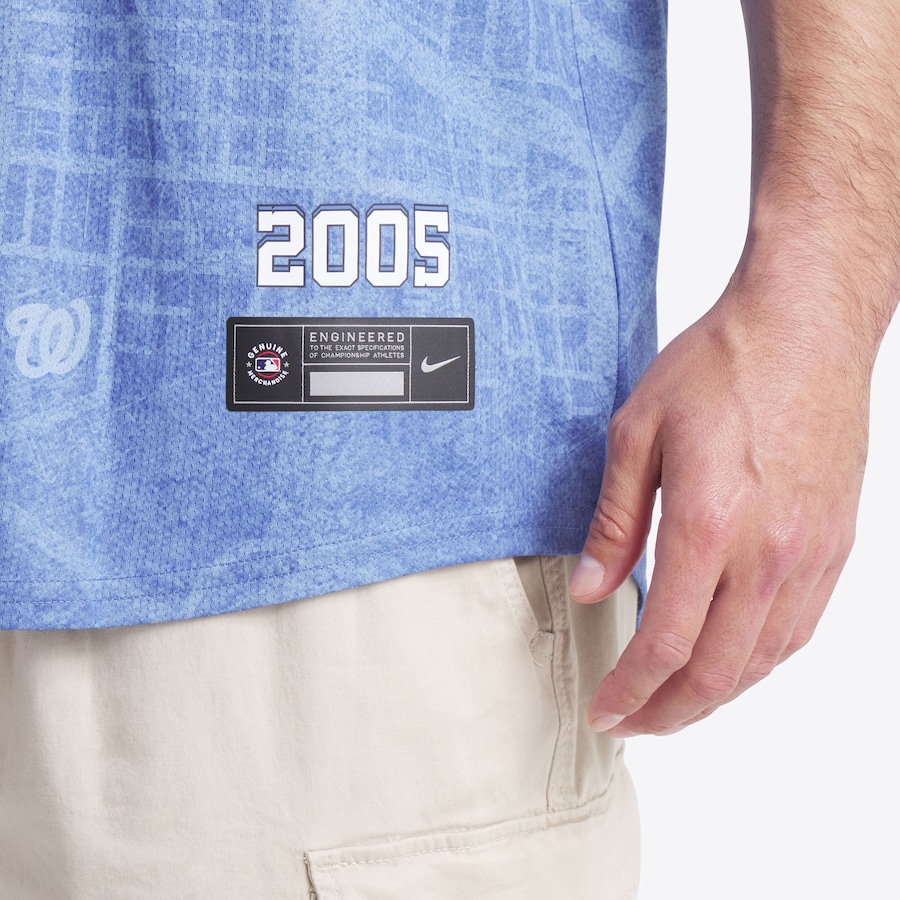 Washington Nationals Nike 2025 City Connect Limited Jersey - Blue thumbnail 7