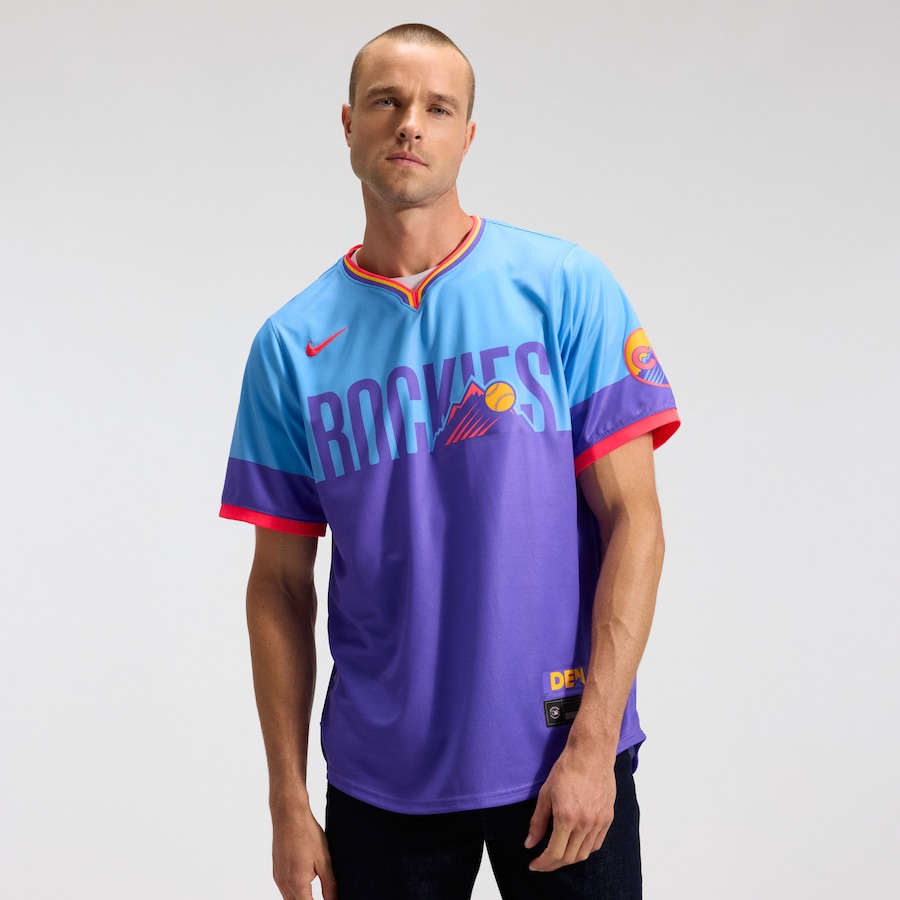 Colorado Rockies Nike 2025 City Connect Limited Jersey - Purple/Light Blue thumbnail 2