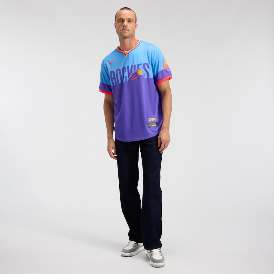 Colorado Rockies Nike 2025 City Connect Limited Jersey - Purple/Light Blue thumbnail 4