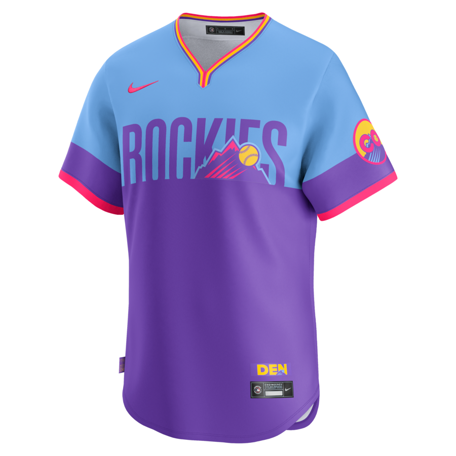 Colorado Rockies Nike 2025 City Connect Limited Jersey - Purple/Light Blue thumbnail 6