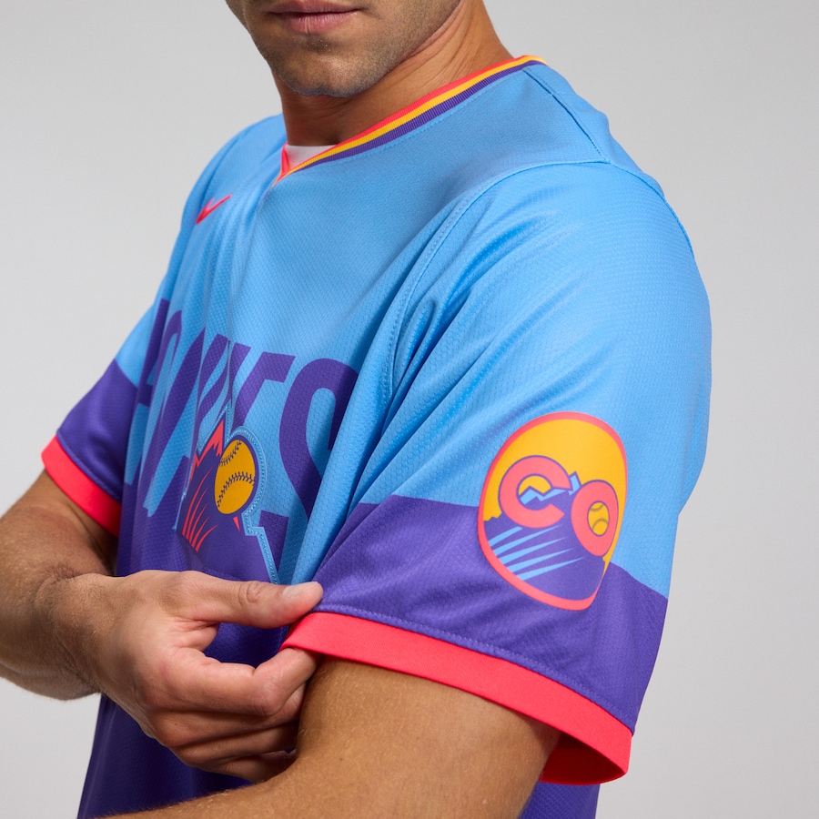 Colorado Rockies Nike 2025 City Connect Limited Jersey - Purple/Light Blue thumbnail 9