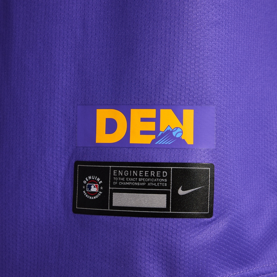 Colorado Rockies Nike 2025 City Connect Limited Jersey - Purple/Light Blue thumbnail 13