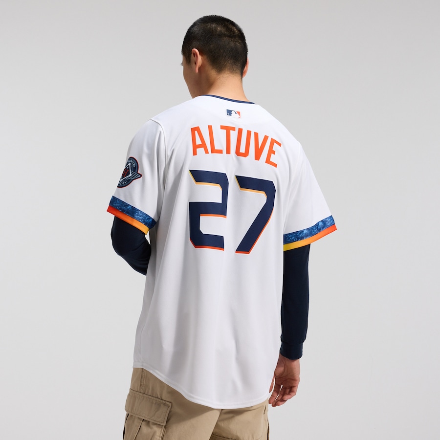 Jose Altuve Houston Astros Nike 2025 City Connect Limited Player Jersey - White thumbnail 4