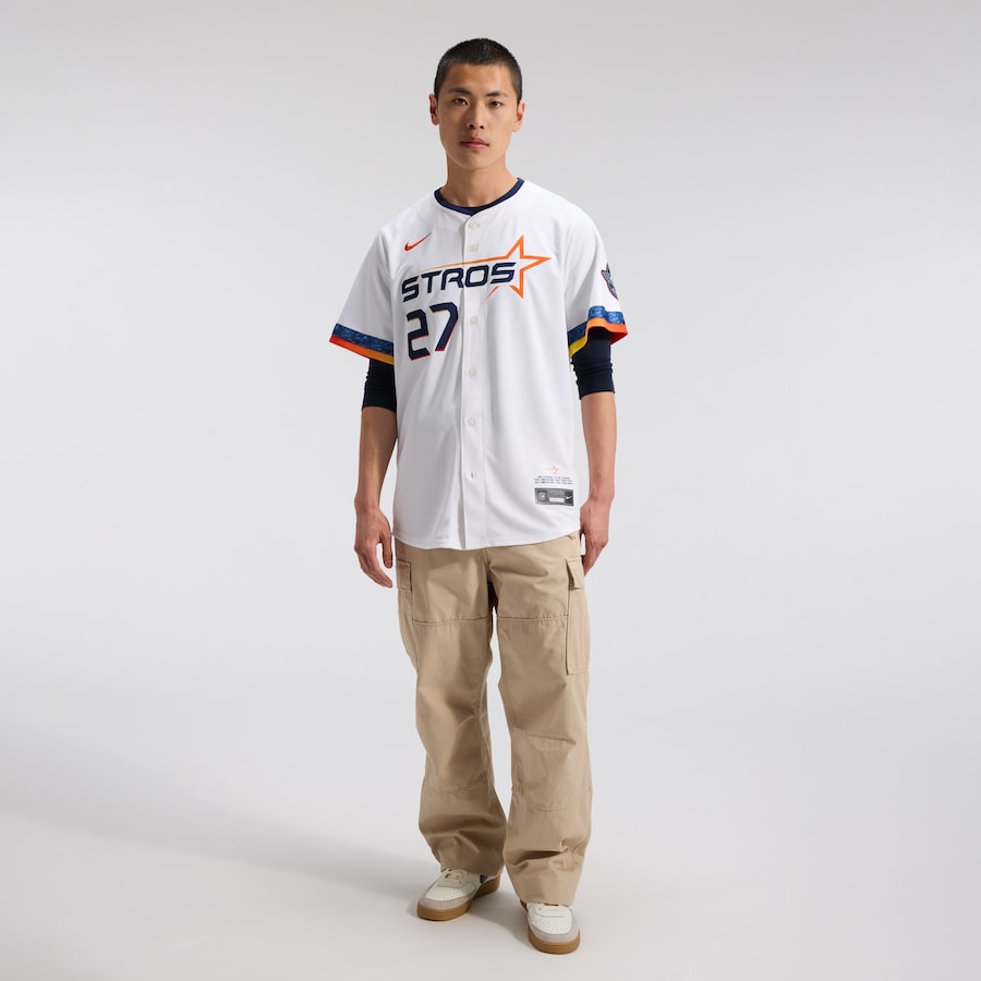 Jose Altuve Houston Astros Nike 2025 City Connect Limited Player Jersey - White thumbnail 5