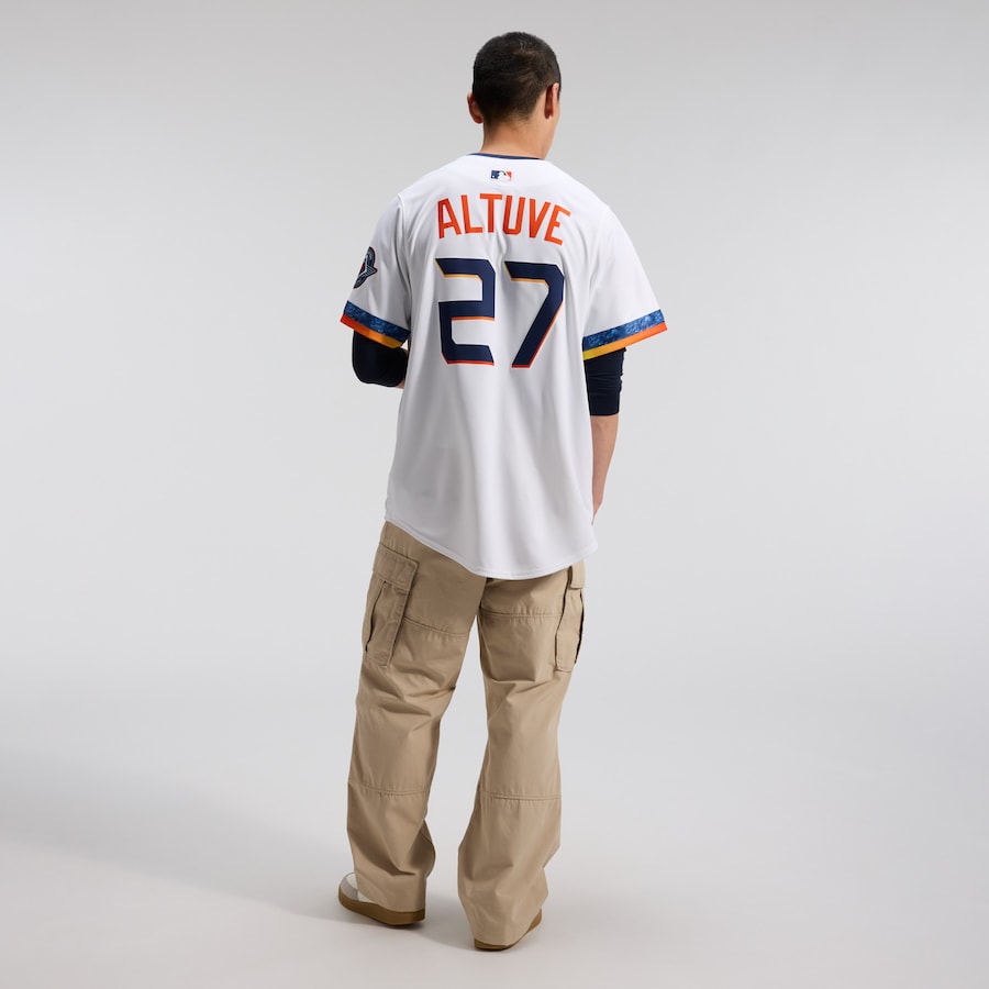 Jose Altuve Houston Astros Nike 2025 City Connect Limited Player Jersey - White thumbnail 6