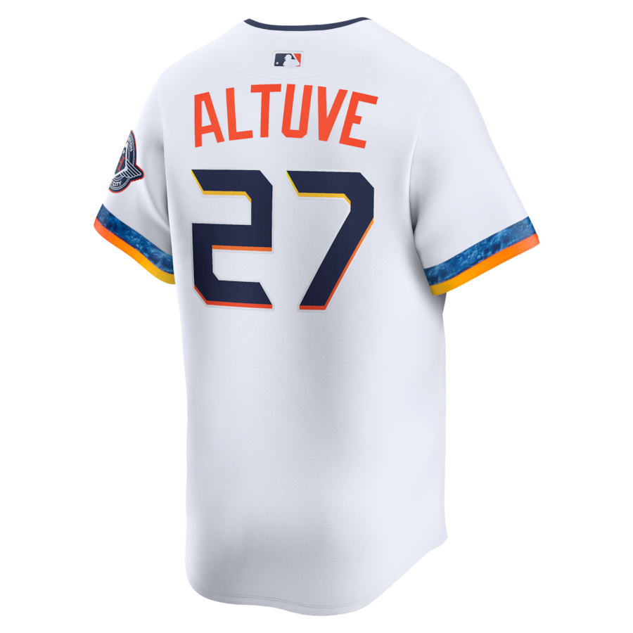 Jose Altuve Houston Astros Nike 2025 City Connect Limited Player Jersey - White thumbnail 8