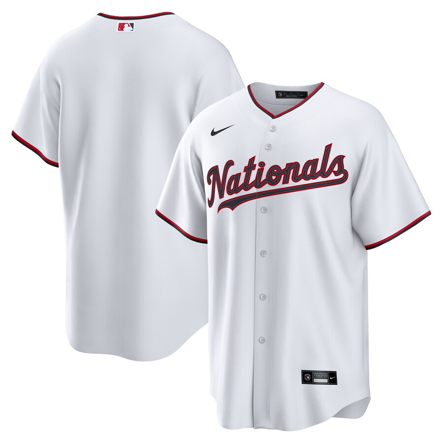 Washington Nationals Nike Home Replica Jersey - White thumbnail 2