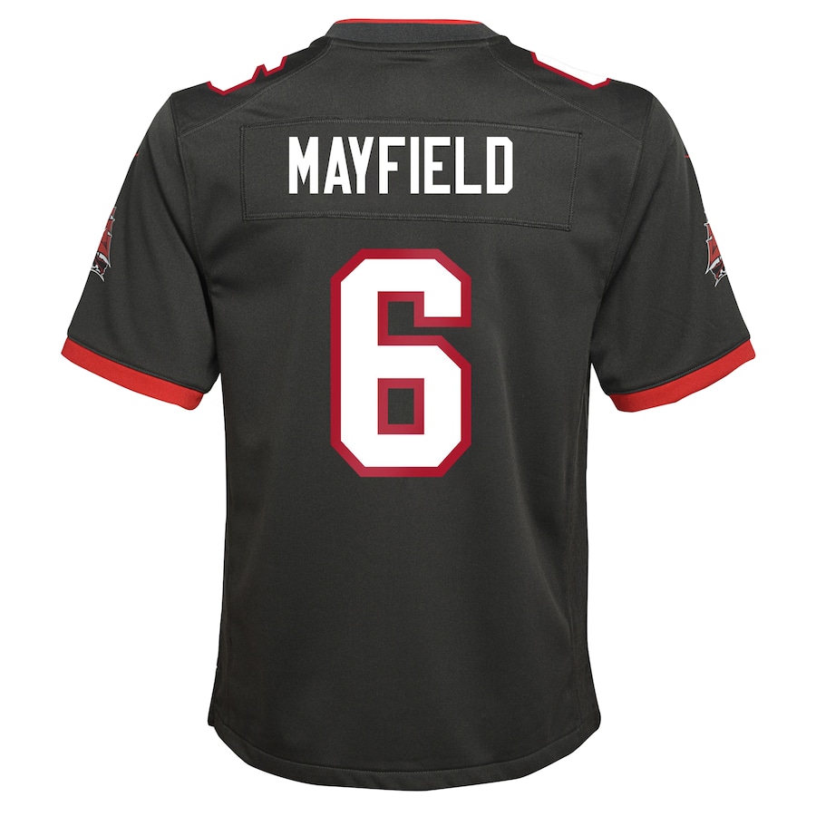 Baker Mayfield Tampa Bay Buccaneers Nike Youth Game Jersey - Pewter thumbnail 4