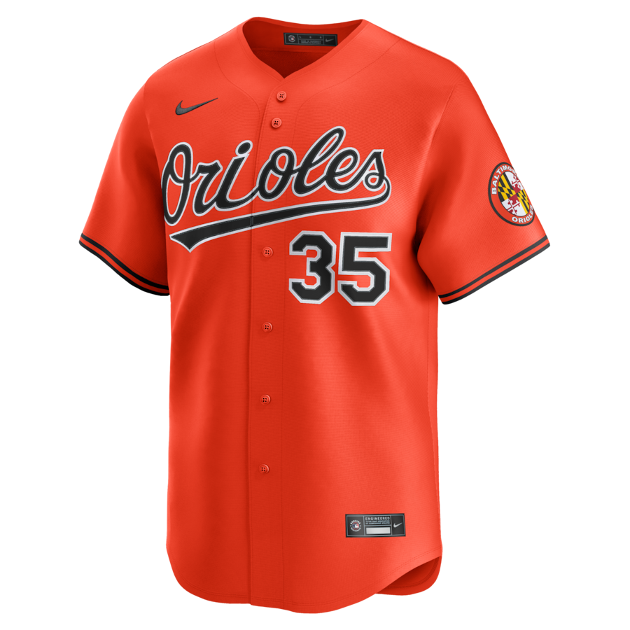 Adley Rutschman Baltimore Orioles Nike 2nd Alternate Limited Player Jersey - Orange thumbnail 7