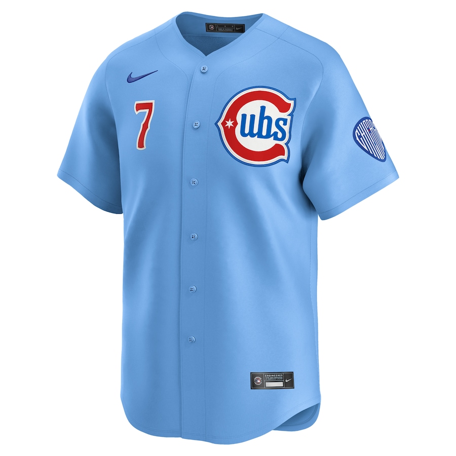 Dansby Swanson Chicago Cubs Nike 2nd Alternate Limited Player Jersey - Baby Blue thumbnail 3
