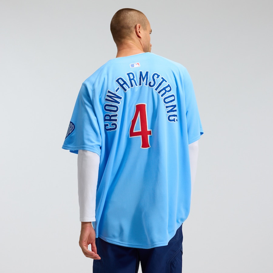Pete Crow-Armstrong Chicago Cubs Nike Alternate Limited Player Jersey - Light Blue thumbnail 4