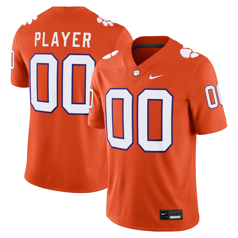 Clemson Tigers Nike NIL Pick-A-Player Game Jersey - Orange thumbnail 2