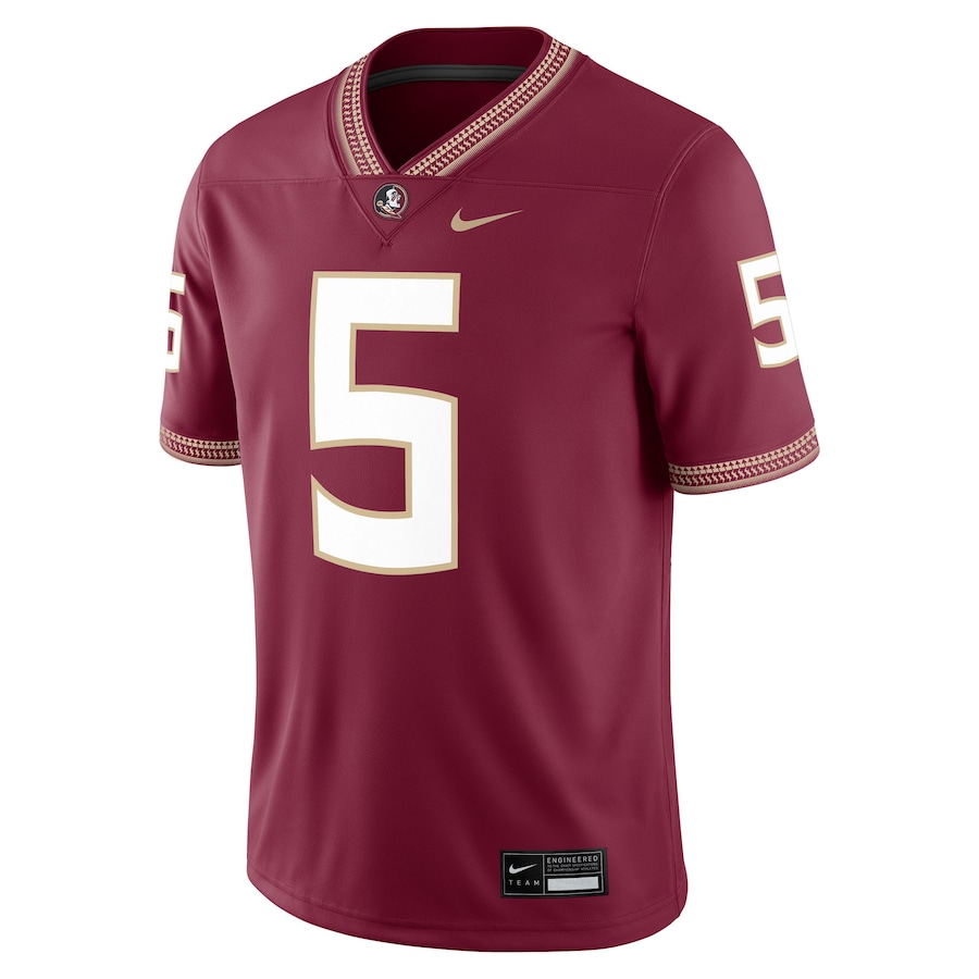 Jared Verse Florida State Seminoles Nike Player Game Jersey - Garnet thumbnail 3