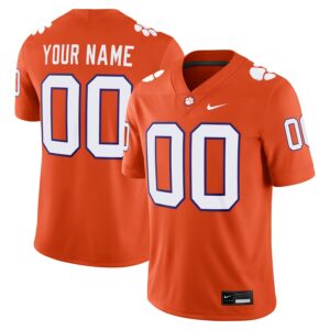 Clemson Tigers Nike Custom Football Game Jersey - Orange