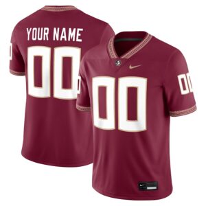 Florida State Seminoles Nike Custom Football Game Jersey - Garnet