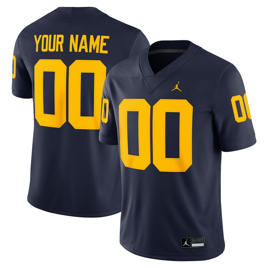 Michigan Wolverines Nike Custom Football Game Jersey - Jordan Brand thumbnail 1