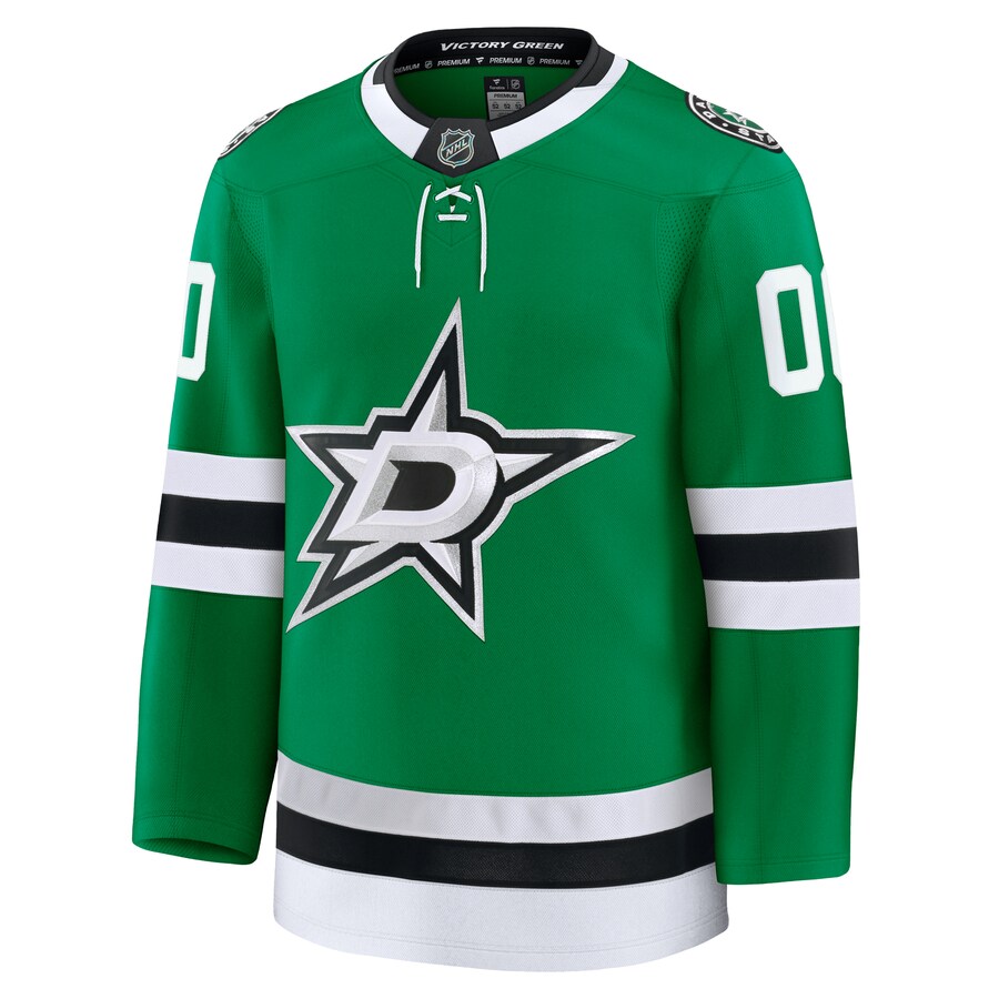 Dallas Stars Fanatics Home Premium Custom Jersey - Kelly Green thumbnail 3