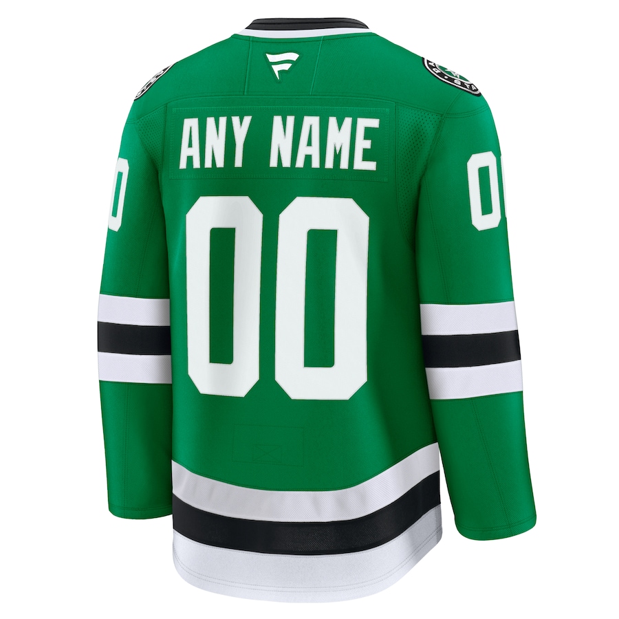 Dallas Stars Fanatics Home Premium Custom Jersey - Kelly Green thumbnail 4