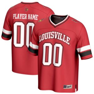 Louisville Cardinals GameDay Greats Unisex NIL Pick-A-Player Football Fashion Jersey - Red