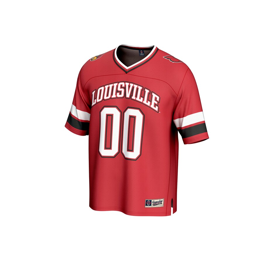 Louisville Cardinals GameDay Greats Unisex NIL Pick-A-Player Football Fashion Jersey - Red thumbnail 3