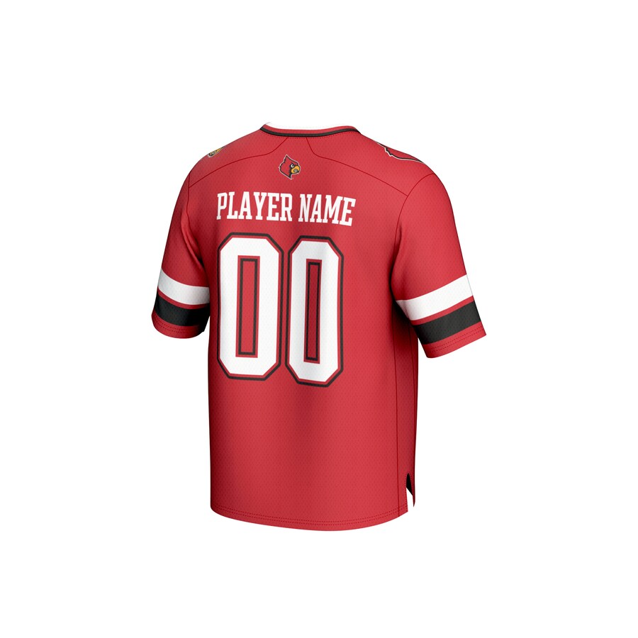 Louisville Cardinals GameDay Greats Unisex NIL Pick-A-Player Football Fashion Jersey - Red thumbnail 4