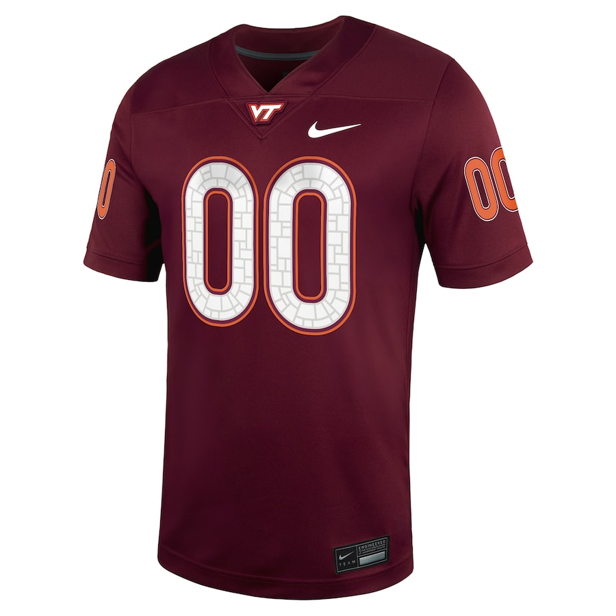 Virginia Tech Hokies Nike NIL Pick-A-Player Football Game Jersey - Maroon thumbnail 3