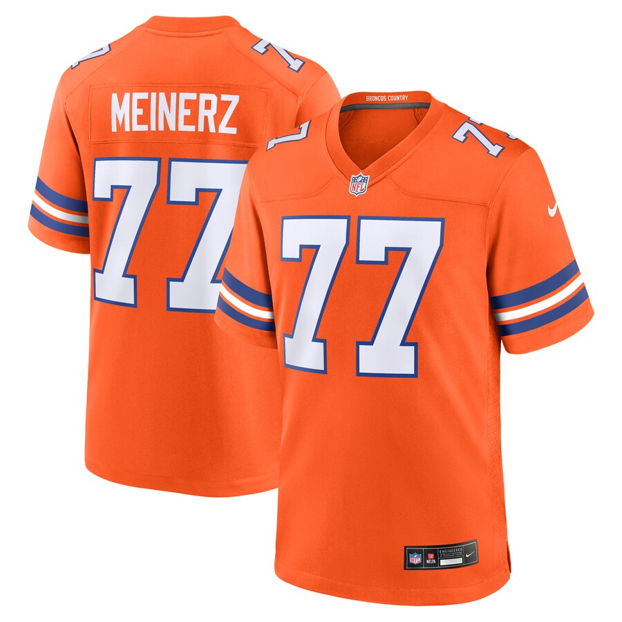 Quinn Meinerz Denver Broncos Nike Alternate Game Jersey - Orange