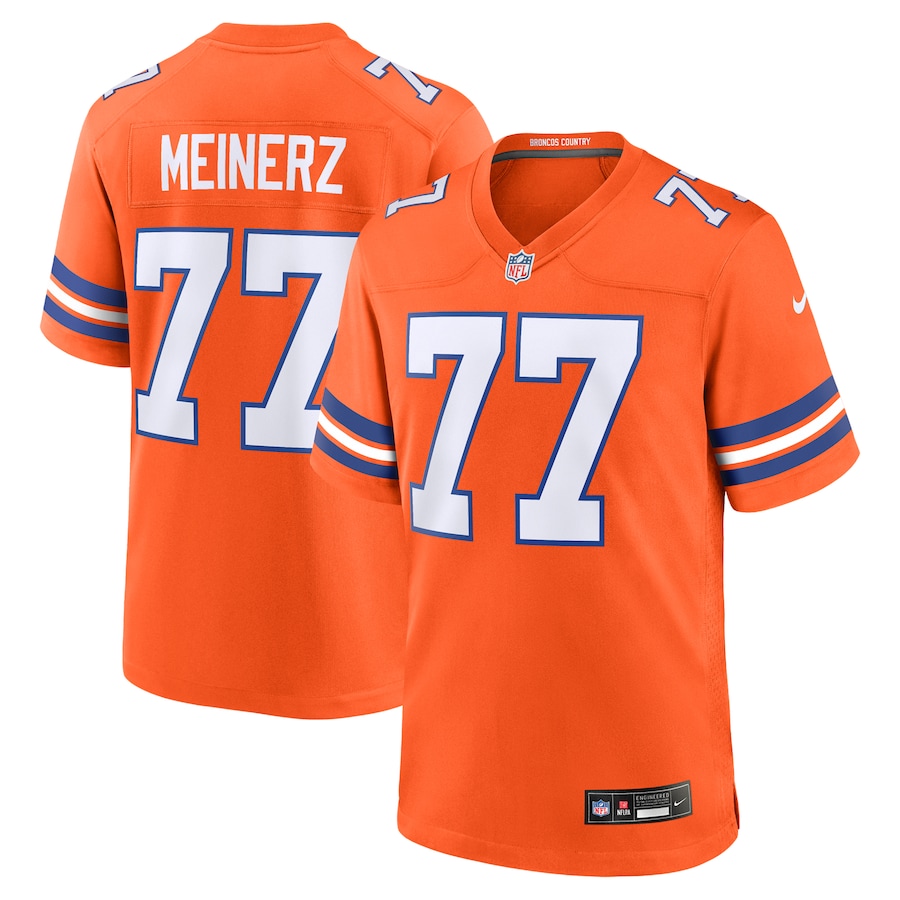 Quinn Meinerz Denver Broncos Nike Alternate Game Jersey - Orange thumbnail 2