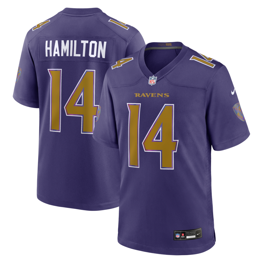 Kyle Hamilton Baltimore Ravens Nike Alternate Game Jersey - Purple thumbnail 1