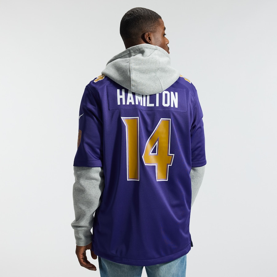Kyle Hamilton Baltimore Ravens Nike Alternate Game Jersey - Purple thumbnail 4