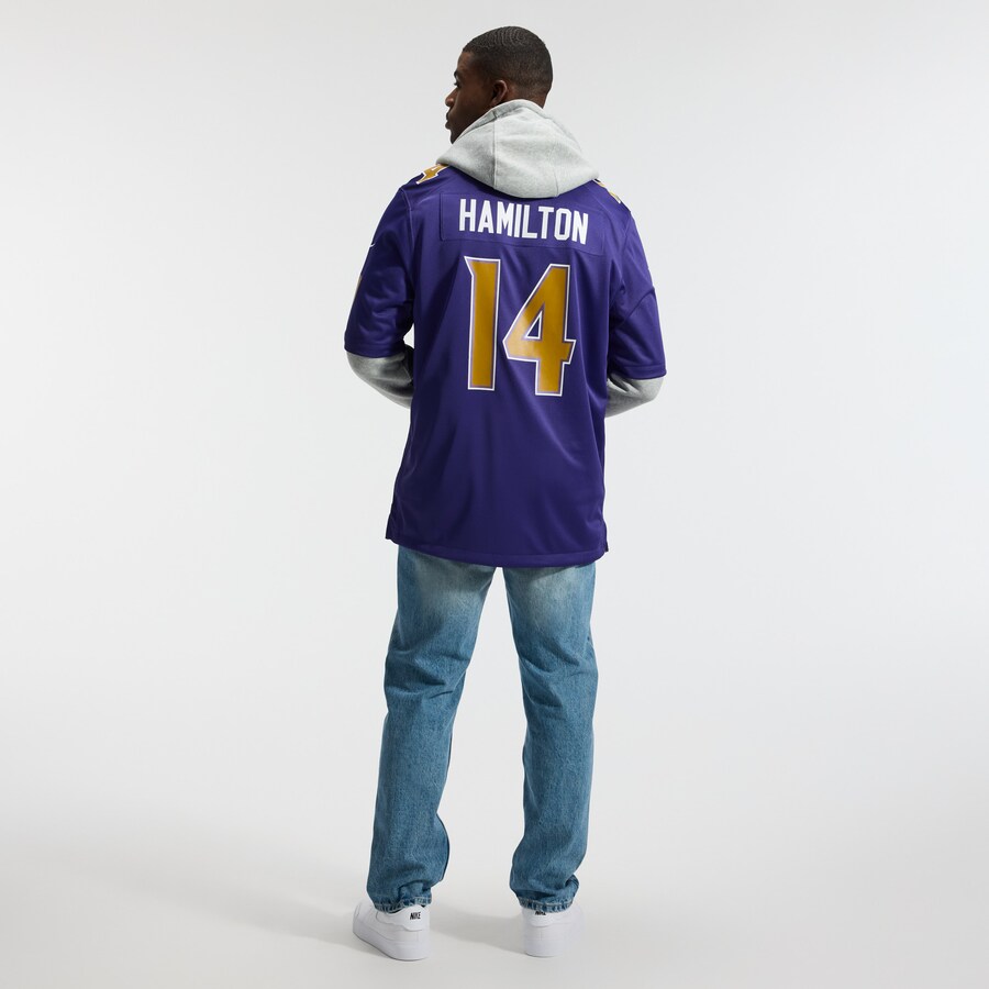 Kyle Hamilton Baltimore Ravens Nike Alternate Game Jersey - Purple thumbnail 6