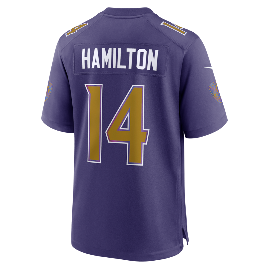 Kyle Hamilton Baltimore Ravens Nike Alternate Game Jersey - Purple thumbnail 8