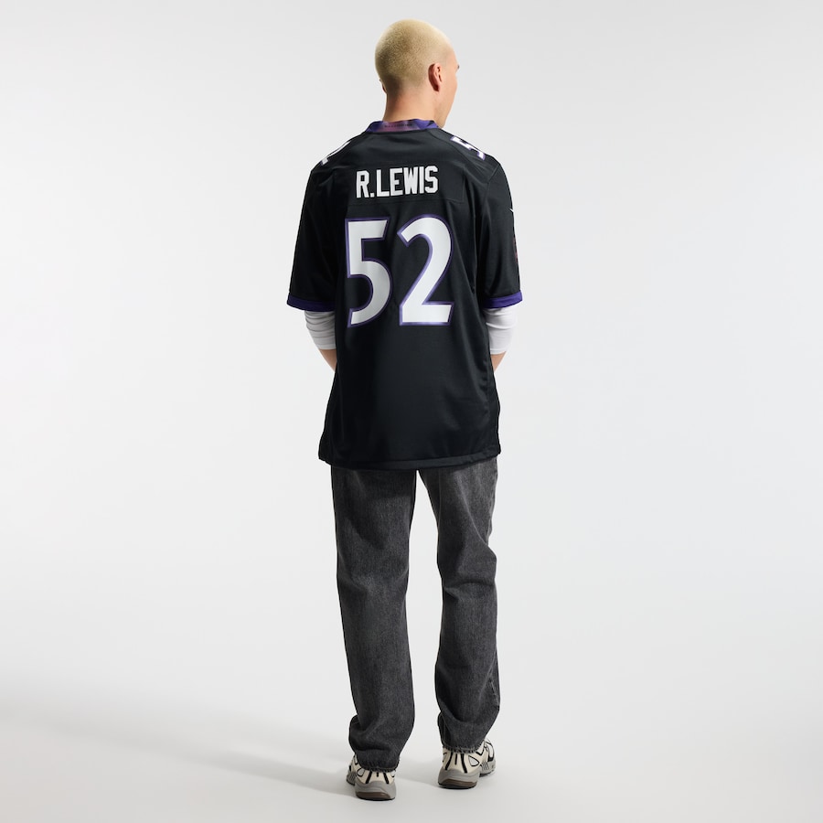 Ray Lewis Baltimore Ravens Nike Alternate Retired Player Game Jersey - Black thumbnail 6