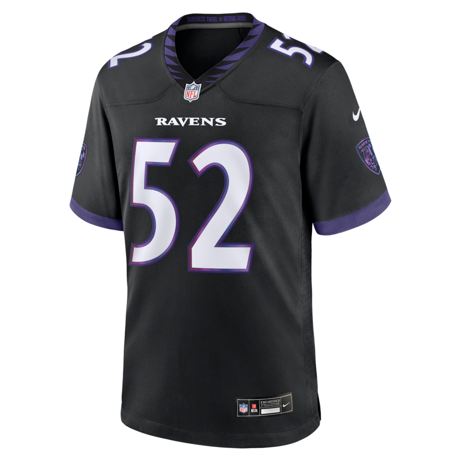 Ray Lewis Baltimore Ravens Nike Alternate Retired Player Game Jersey - Black thumbnail 7