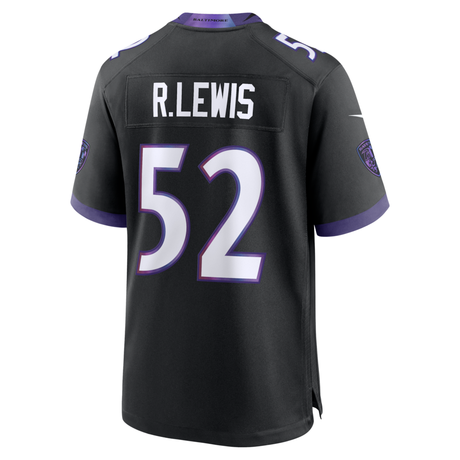 Ray Lewis Baltimore Ravens Nike Alternate Retired Player Game Jersey - Black thumbnail 8