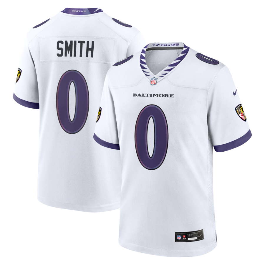 Roquan Smith Baltimore Ravens Nike Game Jersey - White thumbnail 1
