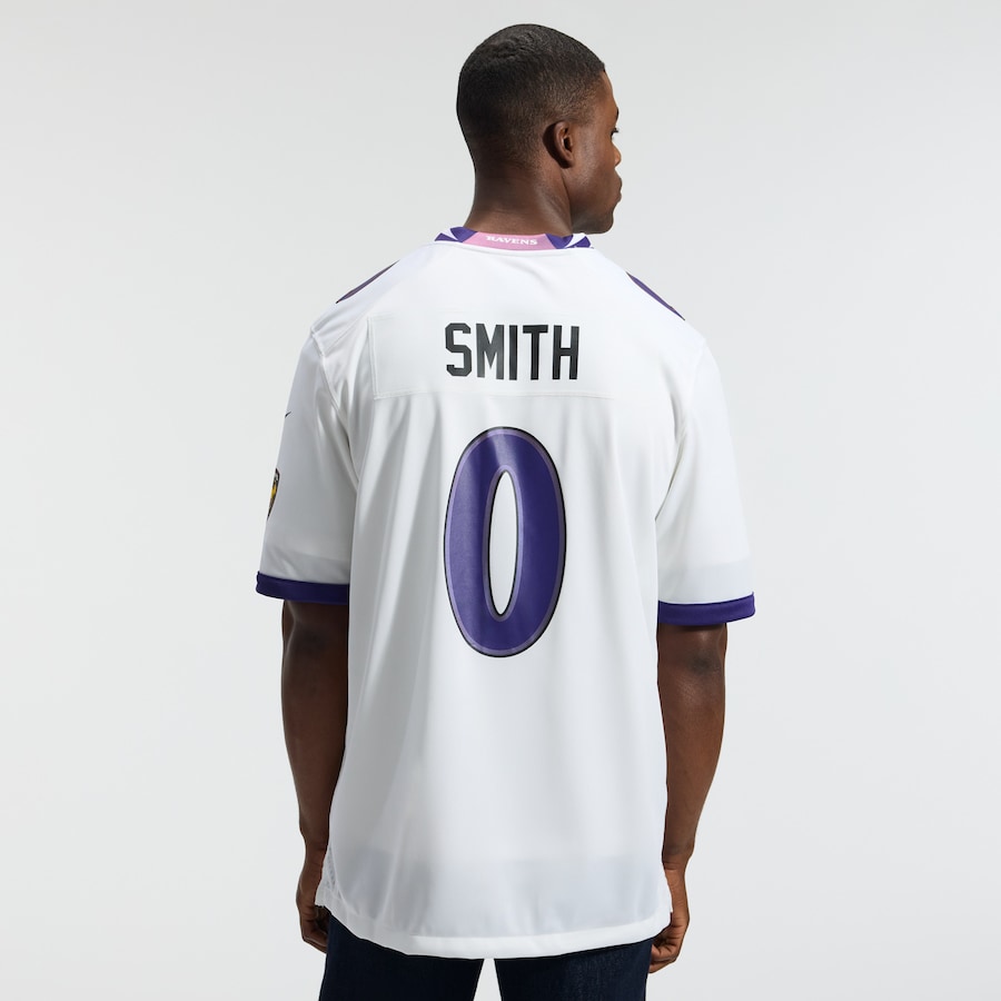 Roquan Smith Baltimore Ravens Nike Game Jersey - White thumbnail 4